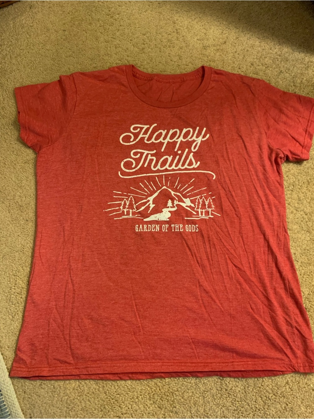 Happy Trails Red Graphic Women’s Tee